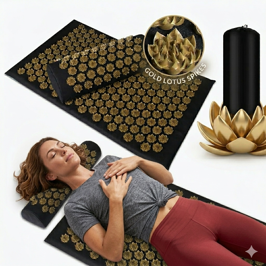 ZenAuraX Zen Mat — Acupressure & Recovery Mat with Pillow