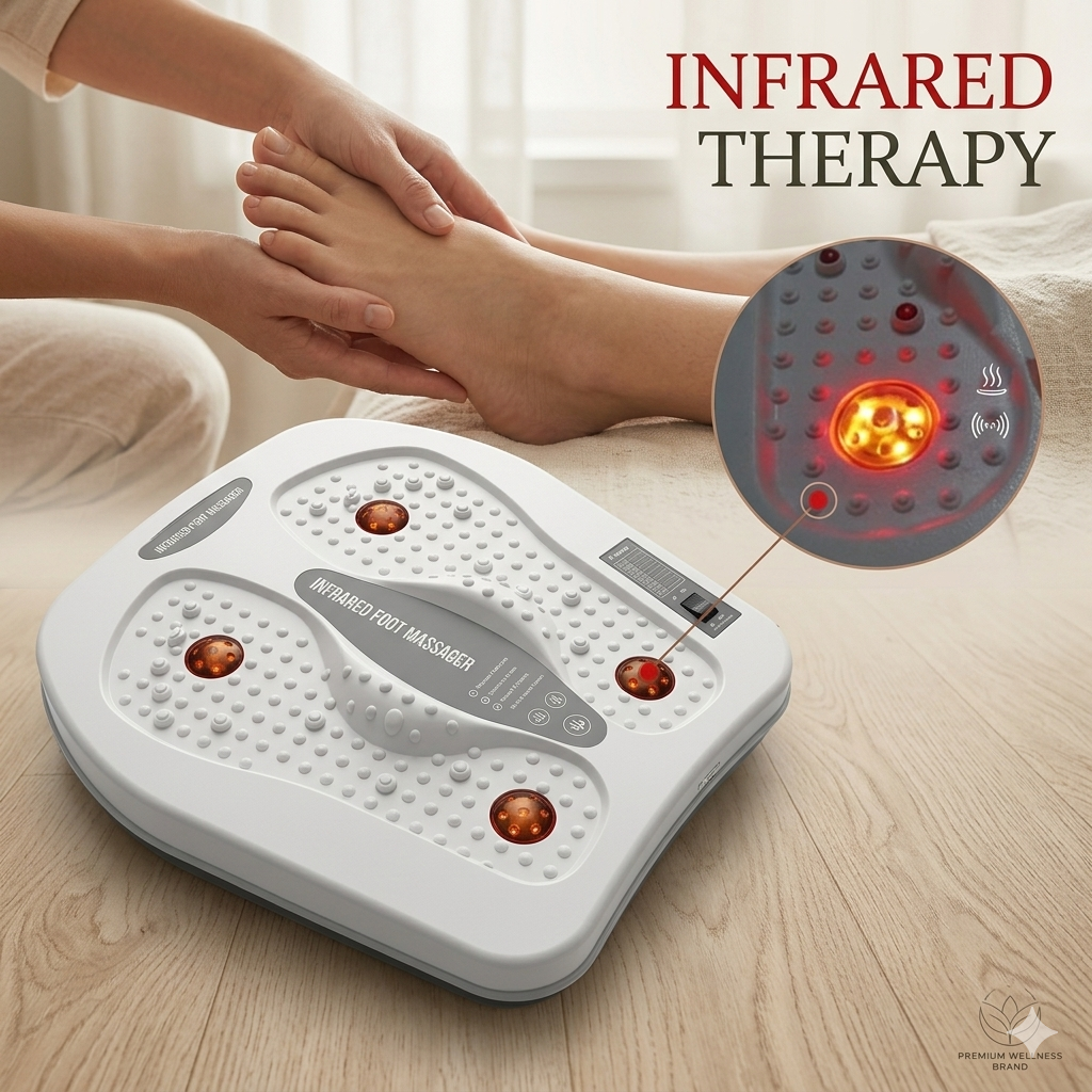 ZenAuraX FootRelief — Electric Foot Massager with Heat & Vibration
