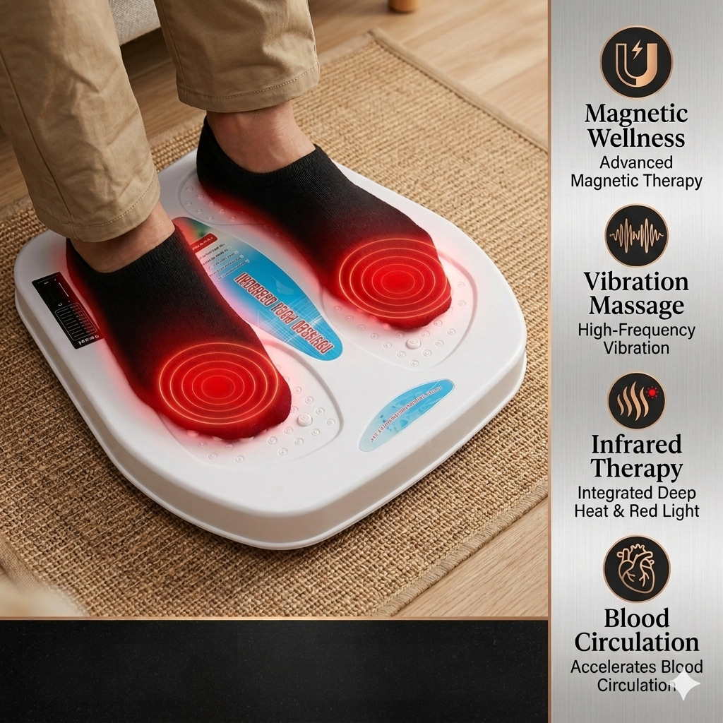 ZenAuraX FootRelief — Electric Foot Massager with Heat & Vibration