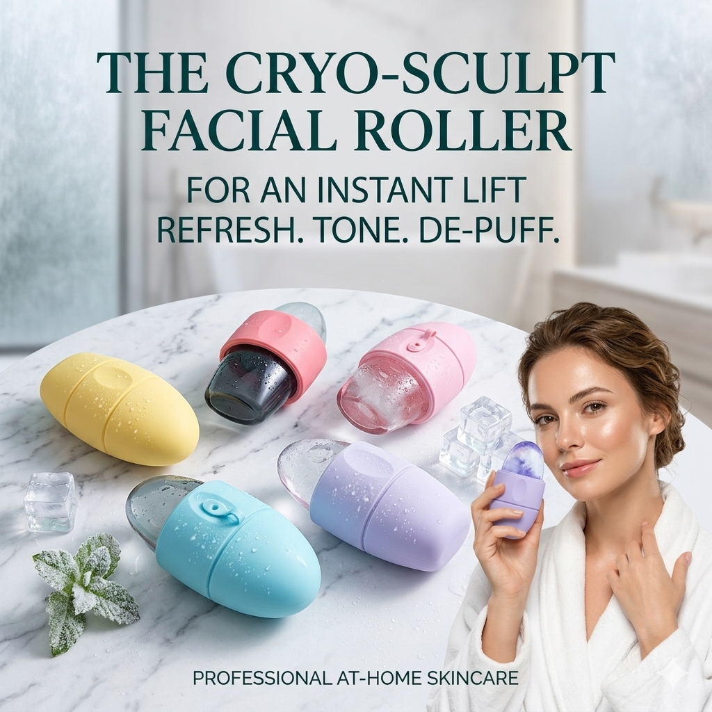 ZenAuraX Ice Face Roller — Cryo Facial Massager