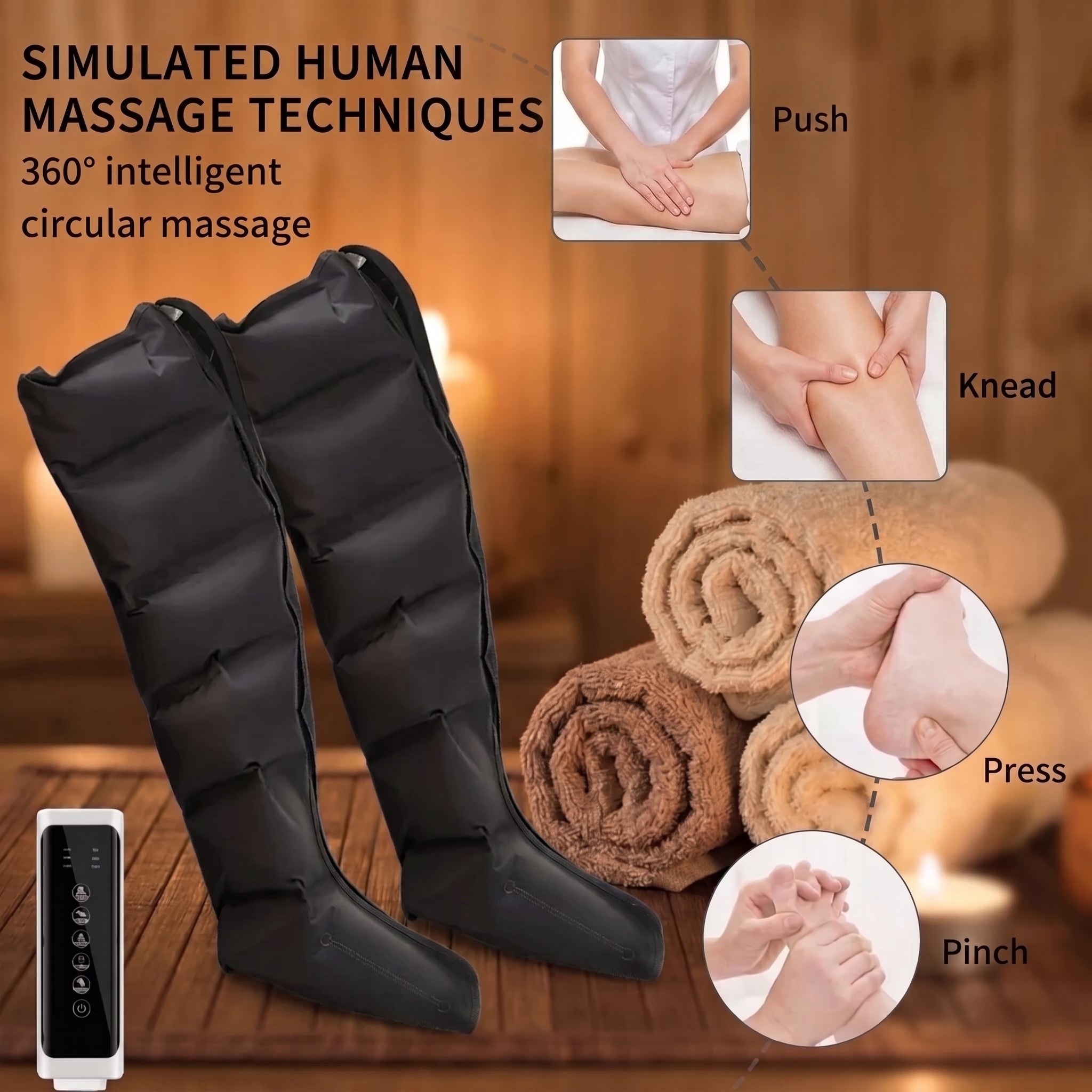 ZenAuraX Pressure Boots — Lymphatic Drainage & Leg Recovery